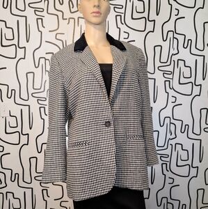 Vintage Houndstooth Blazer